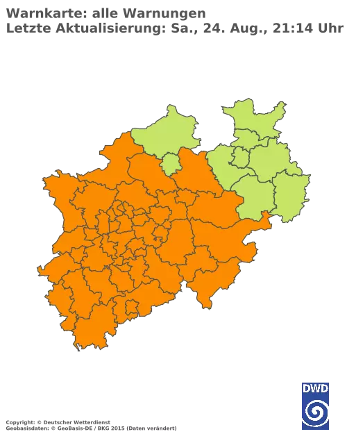 Aktuelle Wetterwarnungen für  Bochum